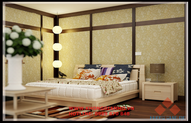 Thiết kế nội thất nhà ống  Phối cảnh phòng ngủ Master